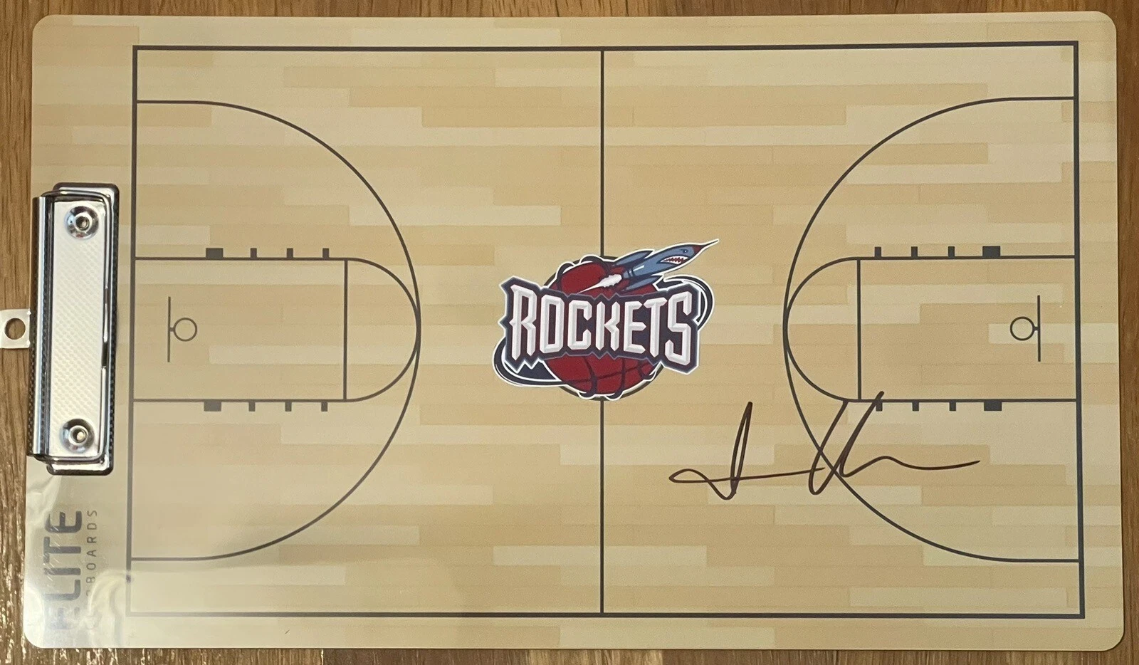 Ime Udoka Signed Autographed Houston Rockets Coaches Clipboard JSA COA