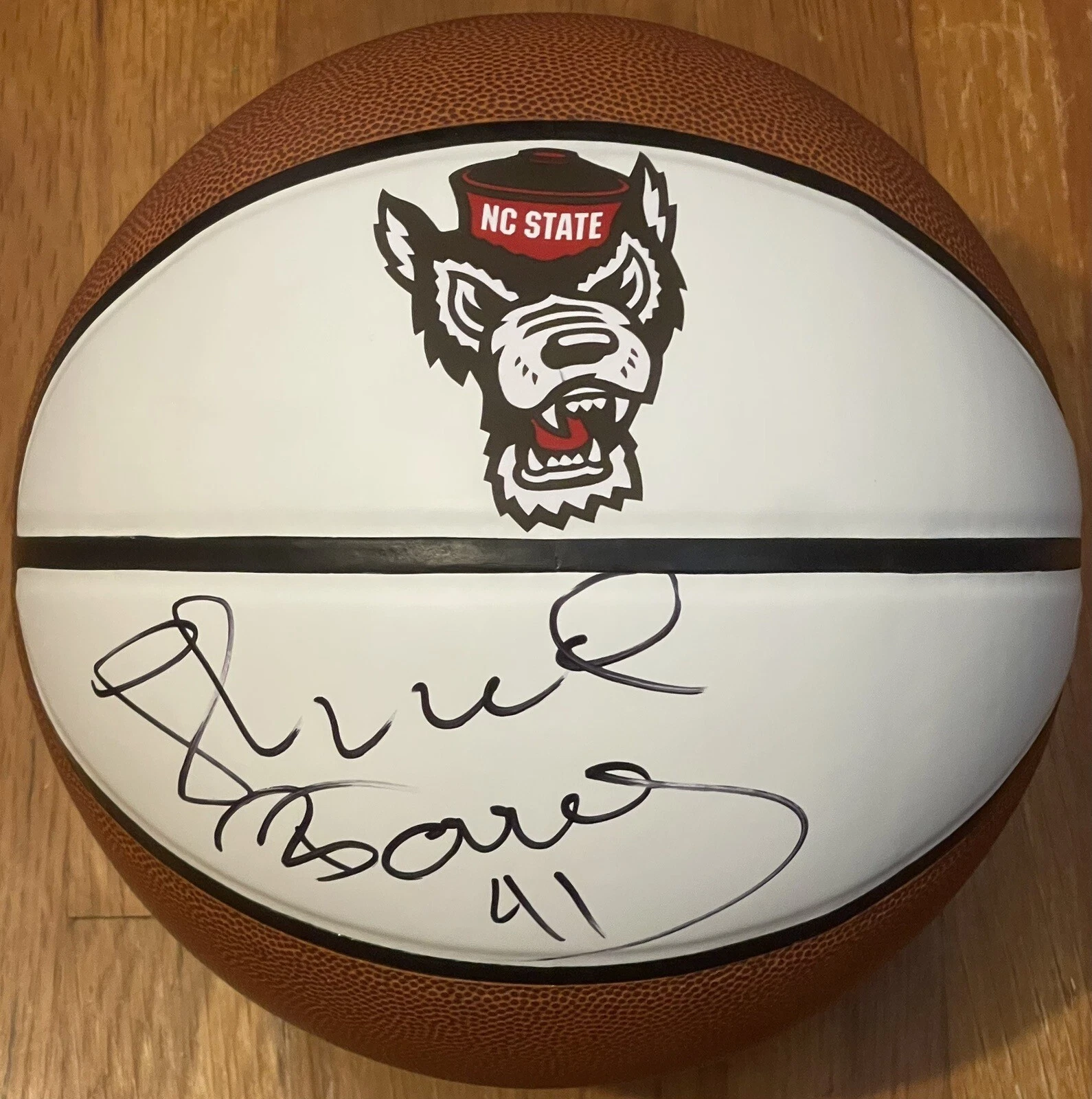 THURL BAILEY SIGNED AUTOGRAPHED NC STATE WOLFPACK LOGO BASKETBALL JSA COA COLLECTIBLE MEMORABILIA
