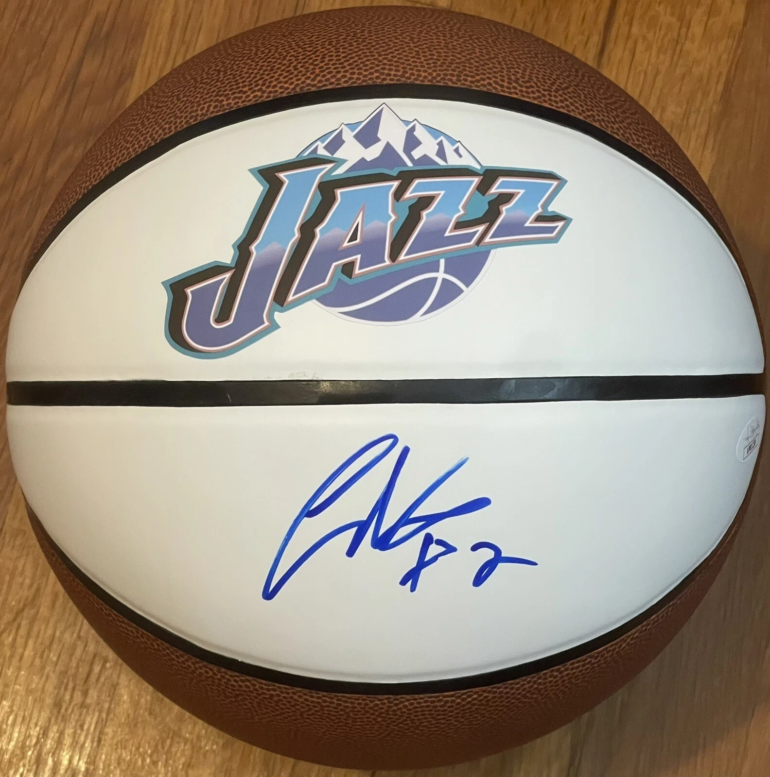 Collin Sexton Signed Autographed Utah Jazz Logo Basketball JSA COA