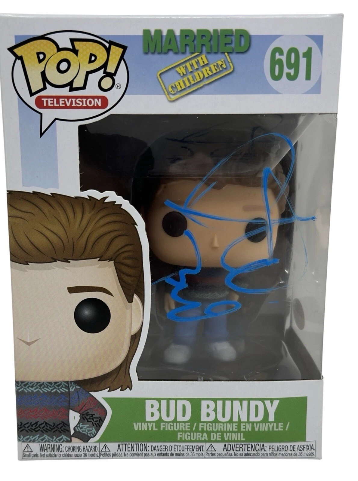 David Faustino Signed Funko Pop Bud Bundy Married With Children ACOA COA
