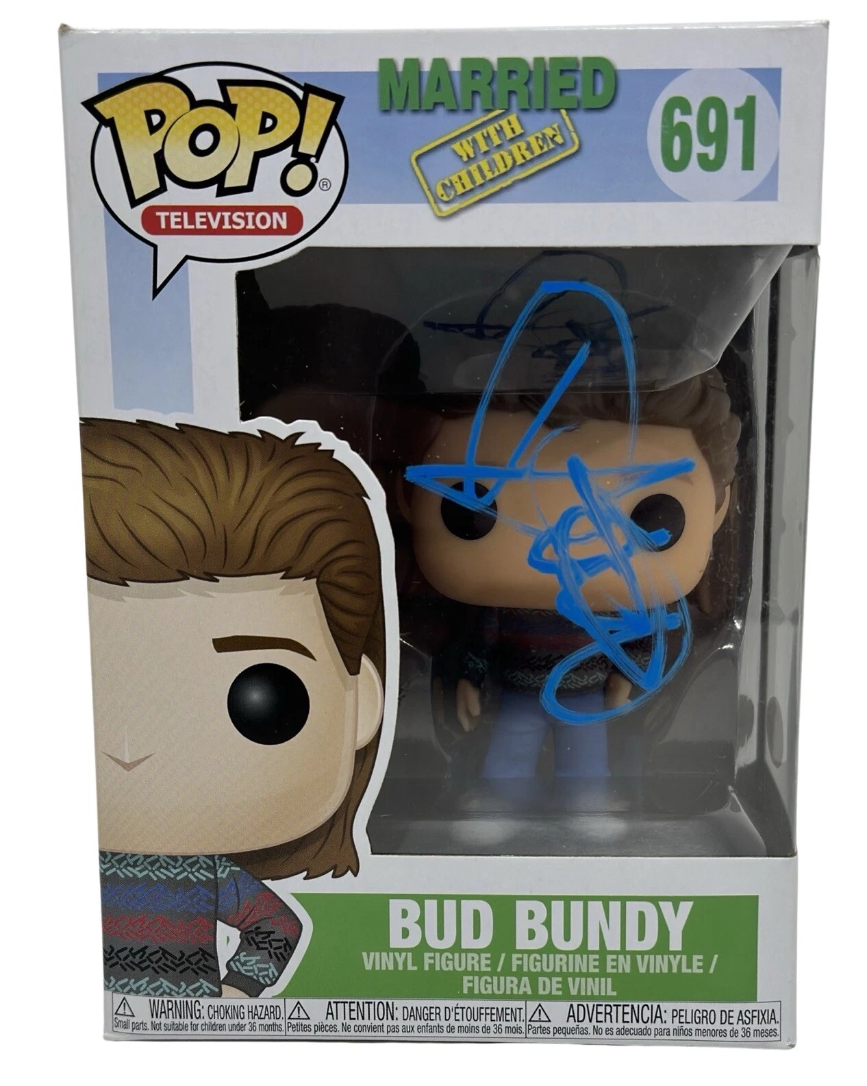 David Faustino Signed Funko Pop Bud Bundy Married With Children ACOA COA