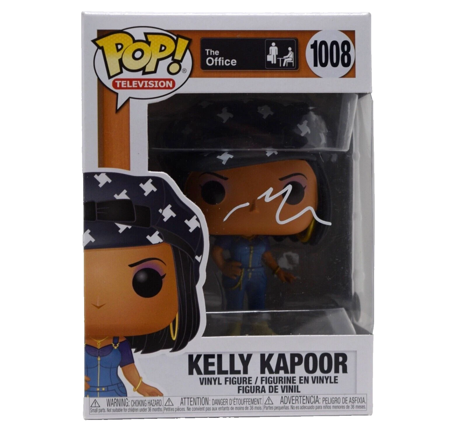 Mindy Kaling Signed Autograph Funko Pop The Office Kelly Kapoor 1008 ACOA COA