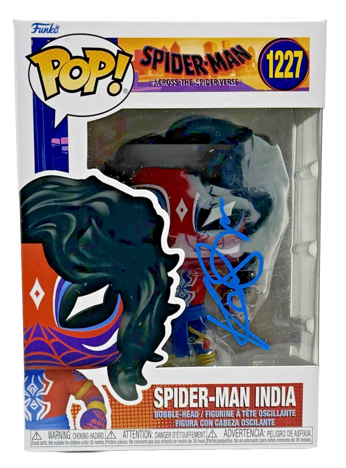 Karan Soni Signed Funko Pop Spider-Man India 1227 Spider-Verse Autograph BAS COA