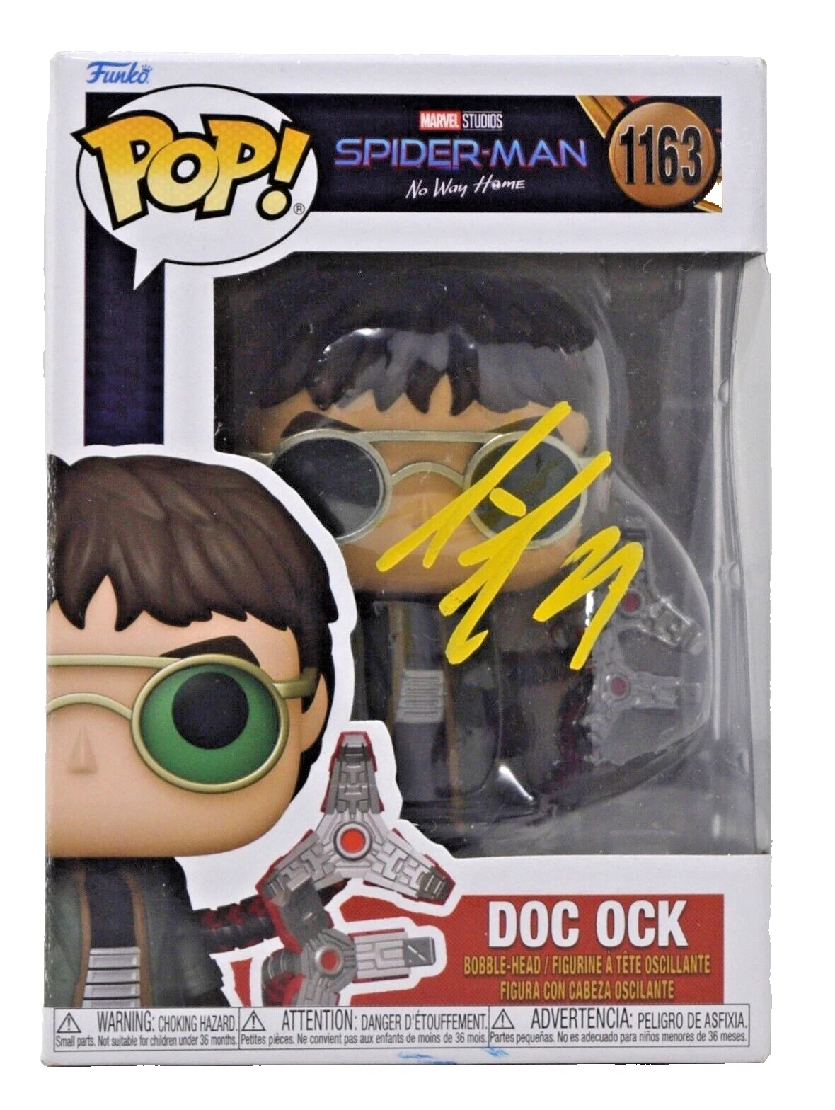ALFRED MOLINA SIGNED FUNKO POP DOC OCK SPIDER-MAN NO WAY HOME BECKETT COA COLLECTIBLE MEMORABILIA