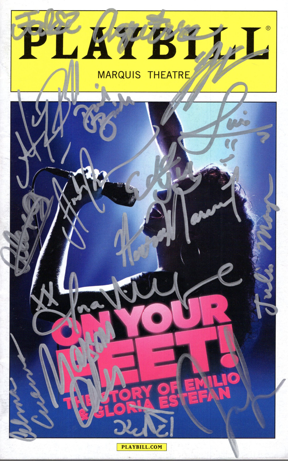 ON YOUR FEET hand signed PLAYBILL+COA SIGNED BY CAST GLORIA ESTEFAN PLAY