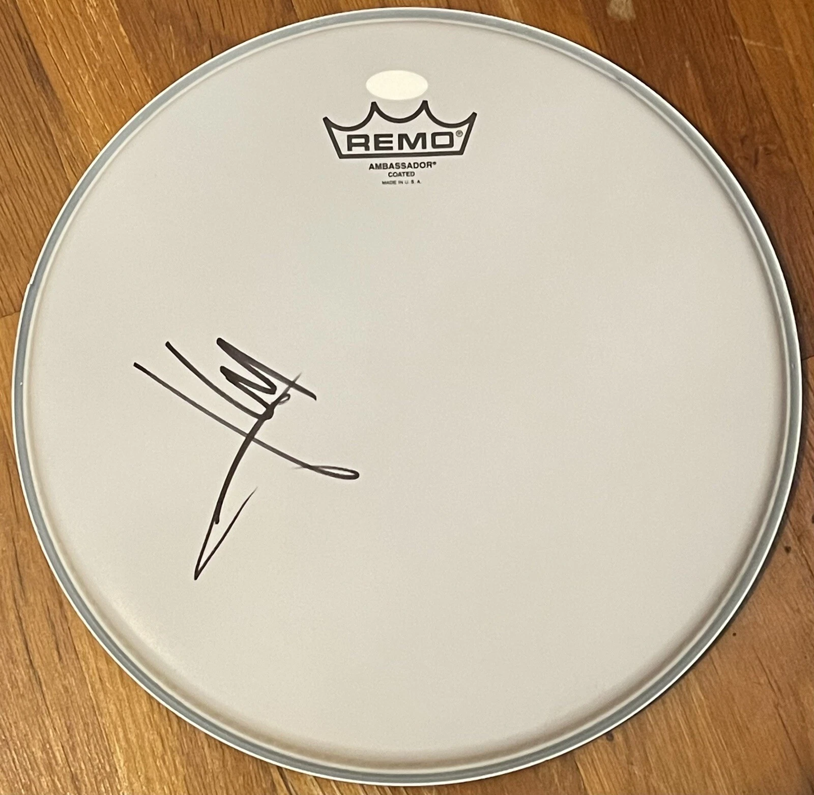 Joey Castillo Signed Autographed Queens Of The Stone Age Drumhead JSA COA