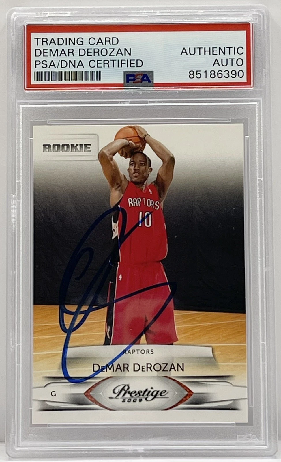 DeMar DeRozan Signed 2009-2010 Prestige Rookie Raptors Bulls PSA/DNA Slabbed