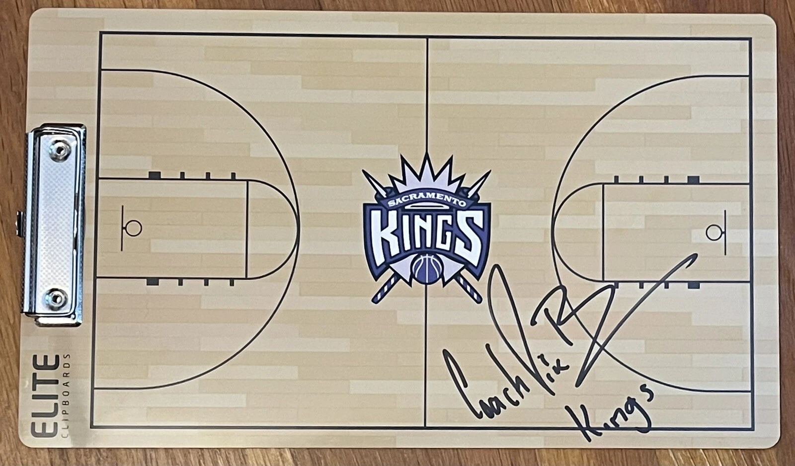 Mike Brown Signed Autographed Coaches Clipboard JSA COA Sacramento Kings