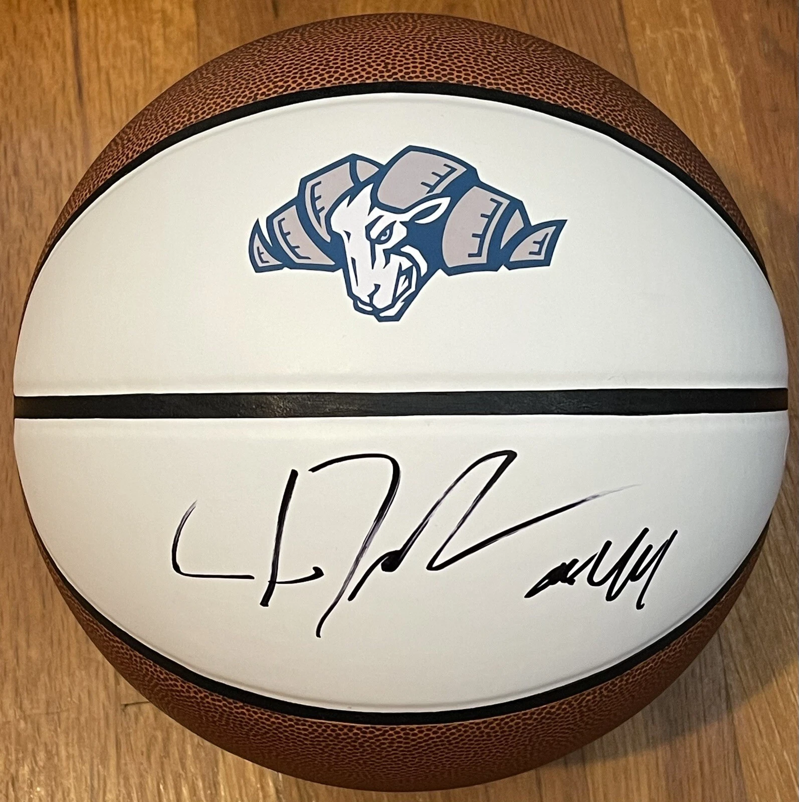 Justin Jackson Signed Autographed North Carolina Tar Heels Logo Basketball JSA