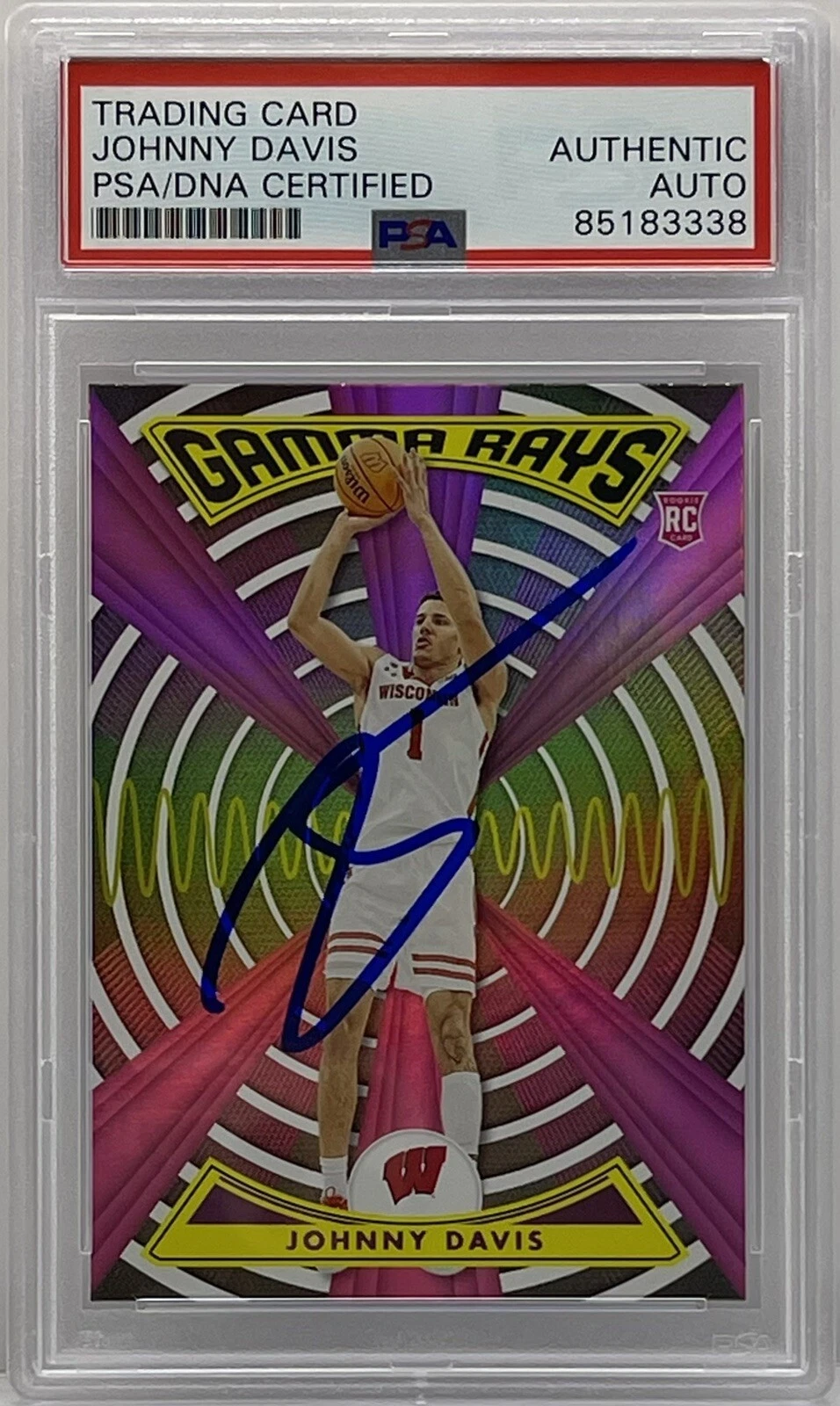 Johnny Davis Signed 2022/2023 Chronicles Rookie Card PSA/DNA Slabbed Wizards