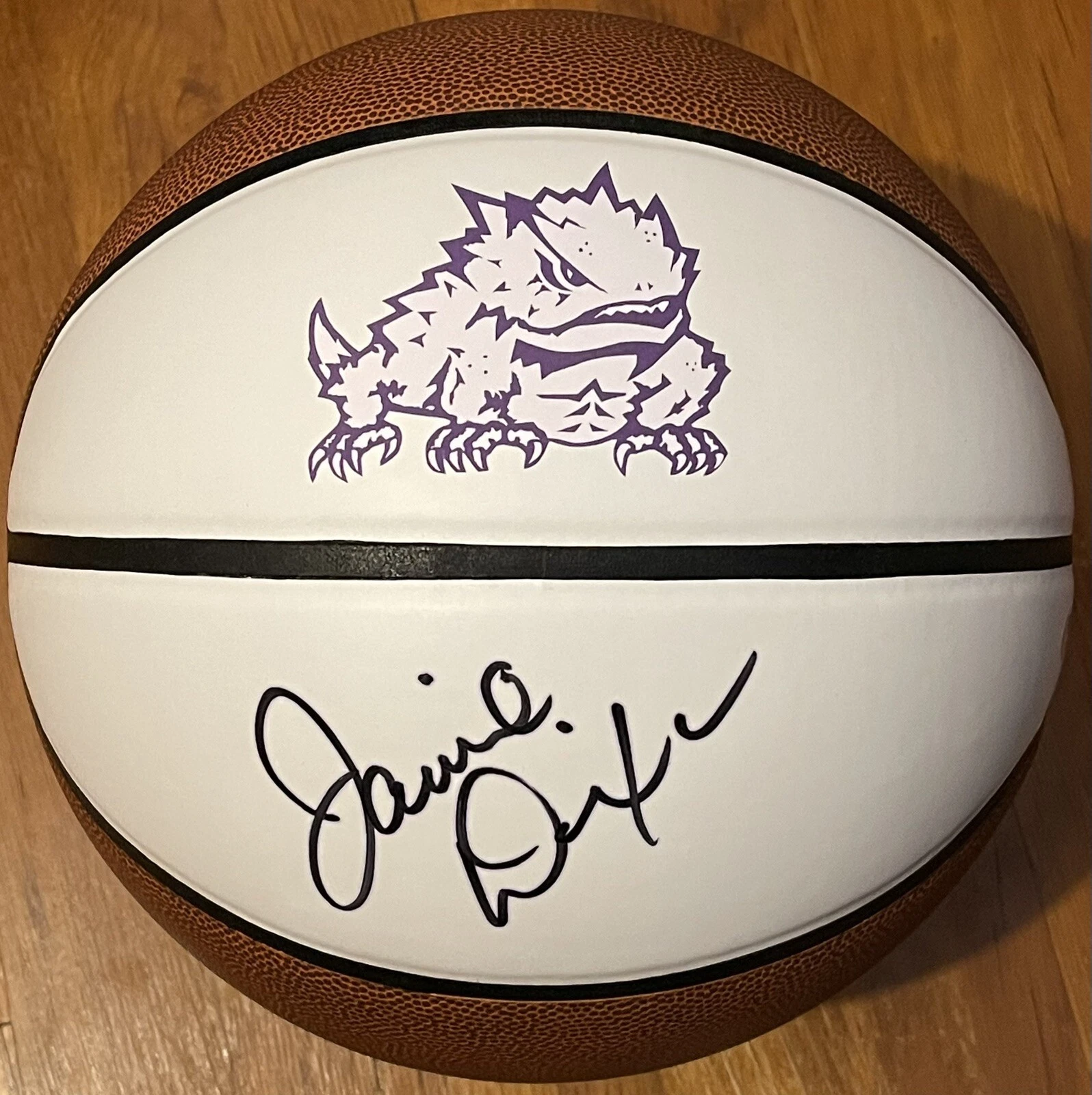 Jamie Dixon Signed Autographed TCU Horned Frogs Logo Basketball PSA/DNA