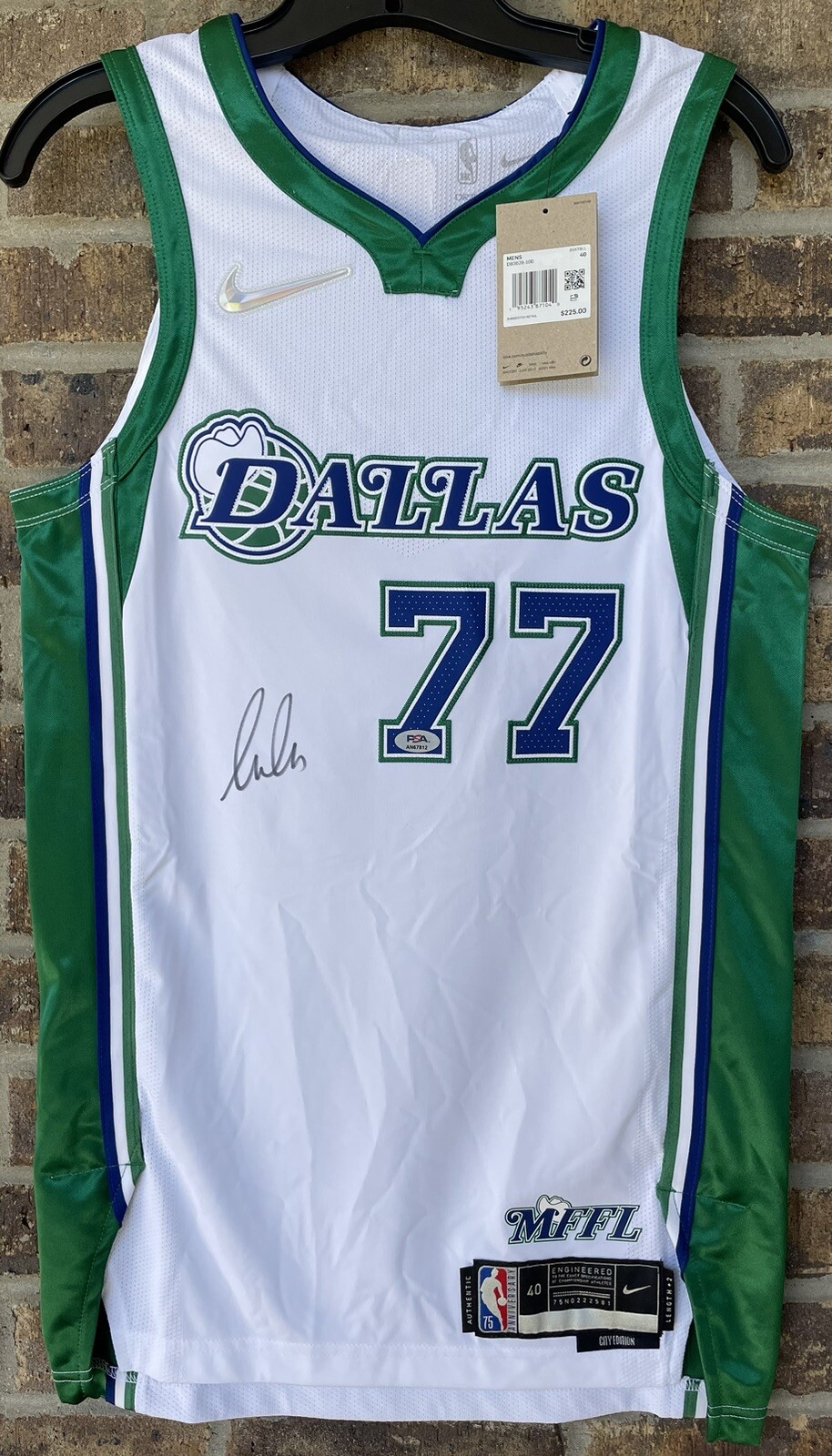 Luka Doncic Autographed Mavericks Authentic On Court Nike Dri-Fit ADV Jersey