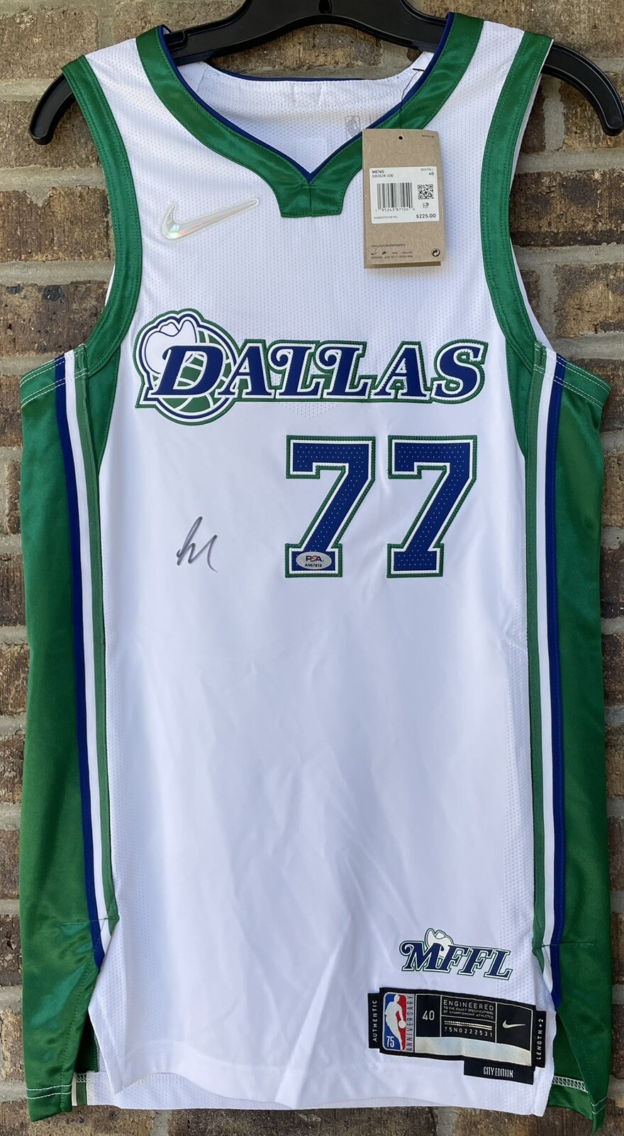 Luka Doncic Autographed Mavericks Authentic On Court Nike Dri-Fit ADV Jersey