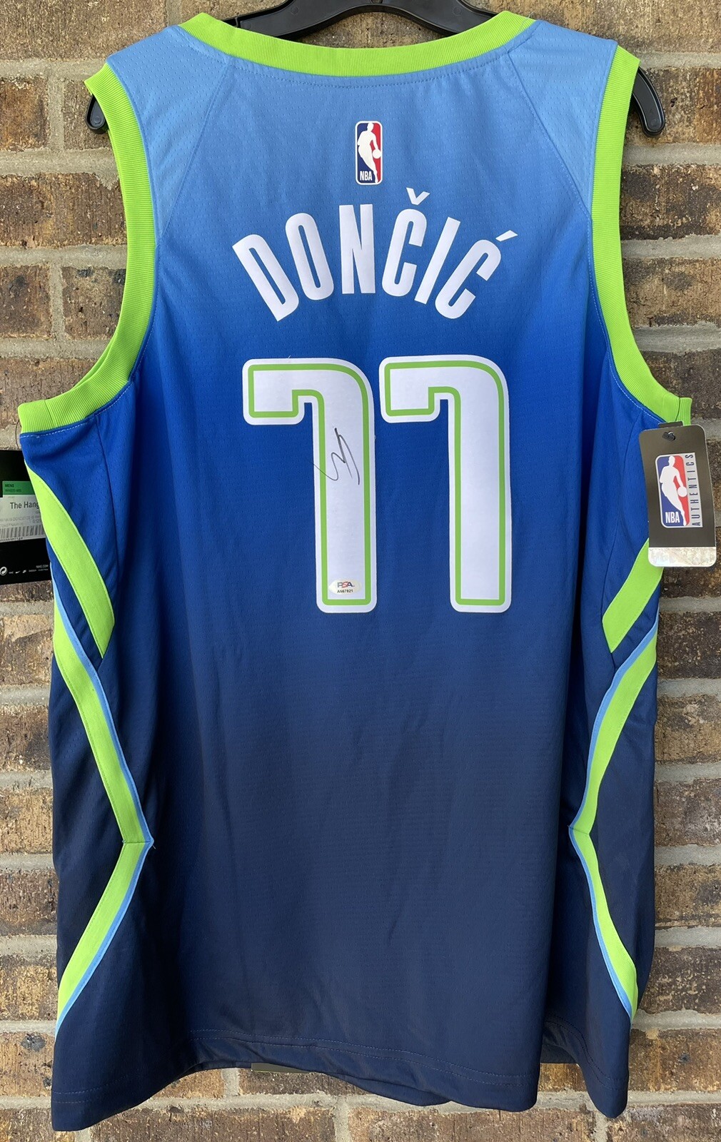 Luka Doncic Dallas Mavericks Signed Autographed Graffiti City Jersey PSA/DNA