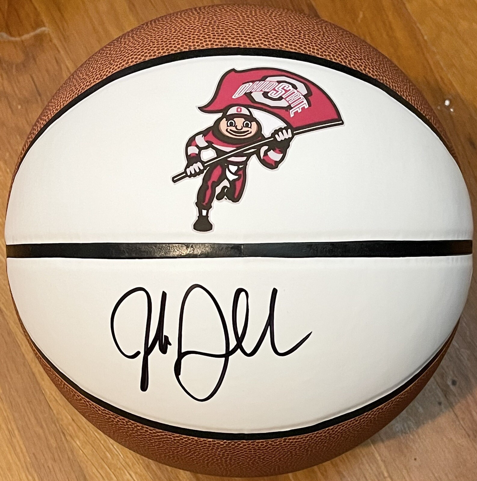 Jake Diebler Signed Autographed Ohio State Buckeyes Logo Basketball JSA COA