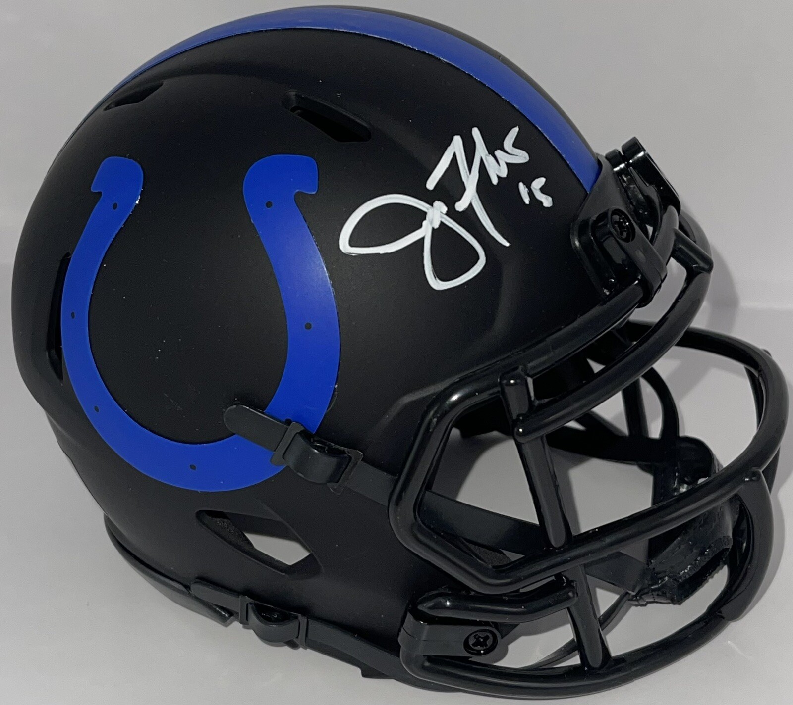 Joe Flacco Signed Autographed Indianapolis Colts Eclipse Mini Helmet PSA/DNA
