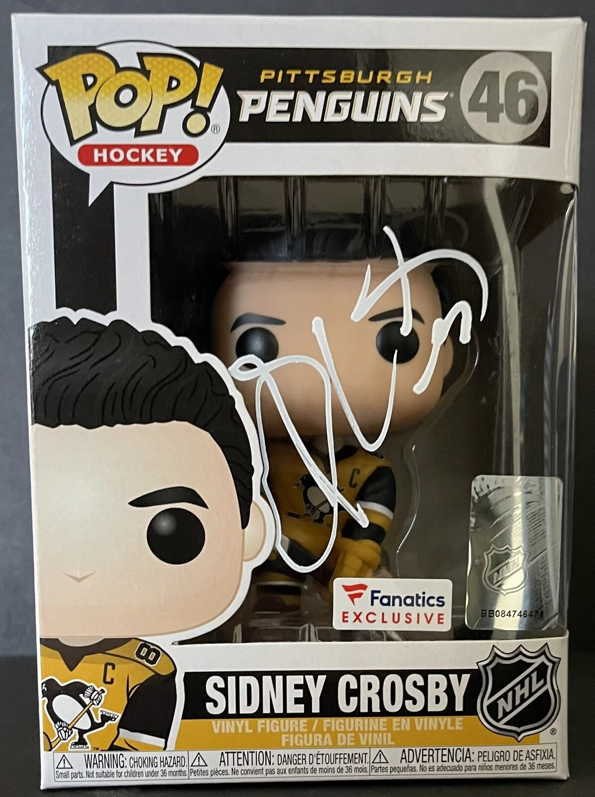 Sidney Crosby Signed Autographed Pittsburgh Steelers Funko Pop PSA/DNA