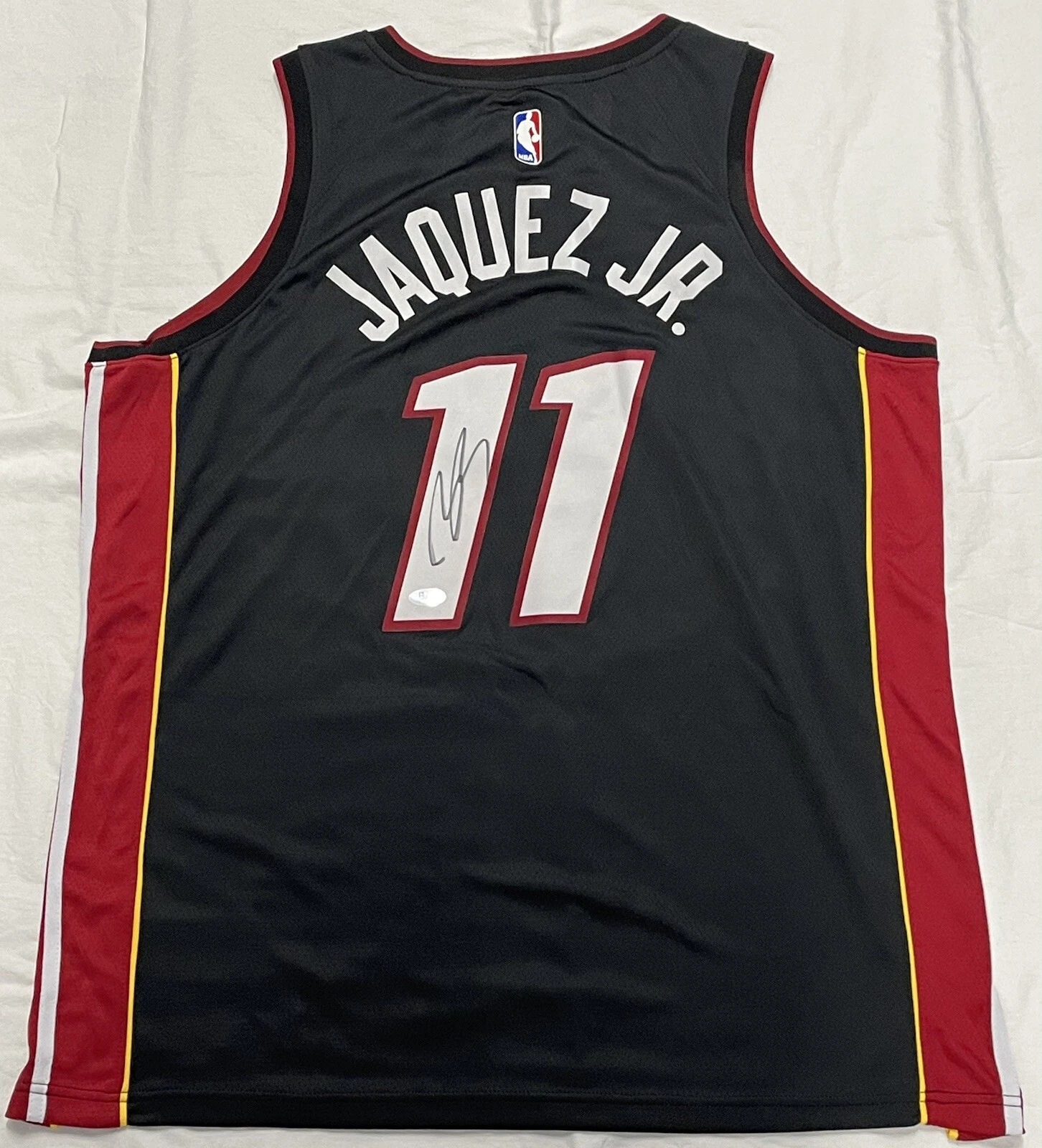 Jaime Jaquez Jr. Signed Autographed Miami Heat Black Jersey PSA/DNA