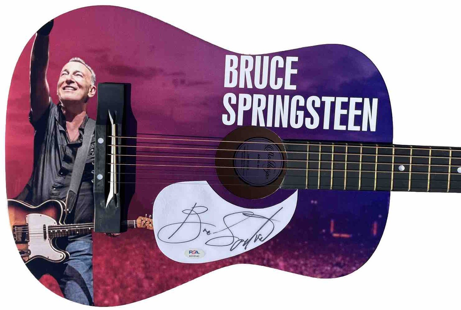 PSA/DNA Bruce Sprinsteen Signed Autographed Custom Graphics 