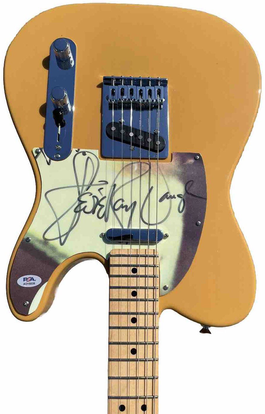 PSA/DNA Stevie Ray Vaughan Signed Fender Telecaster Butterscotch Electric Guitar