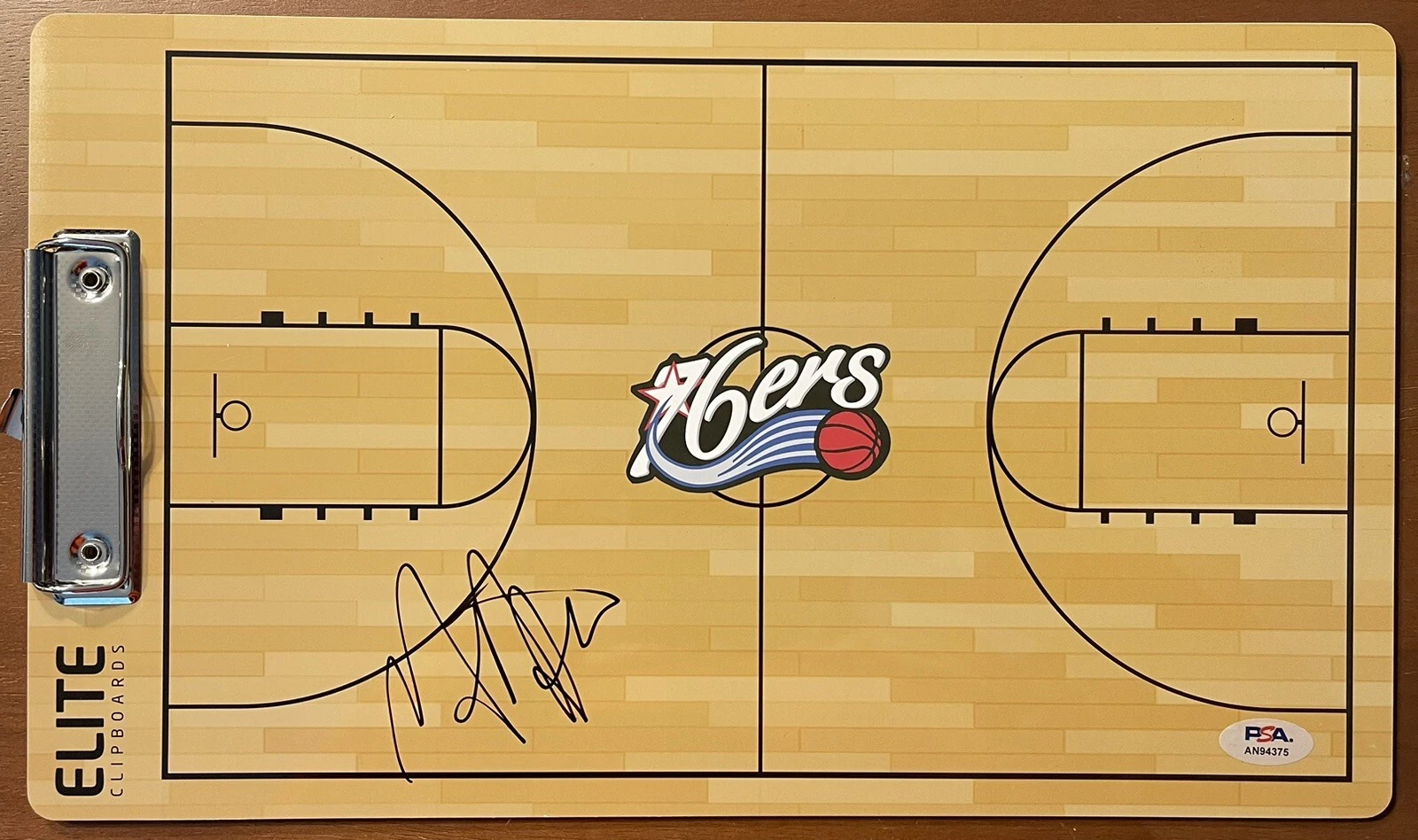 Nick Nurse Signed Autographed Philadelphia 76ers Coaches Clipboard PSA/DNA Coa