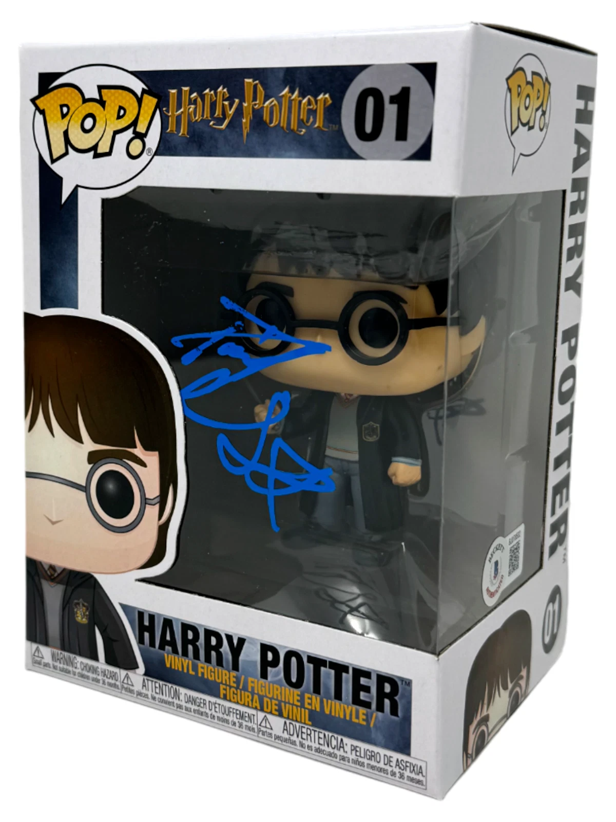 Daniel Radcliffe Harry Potter Signed Autograph Funko Pop #01 Beckett COA