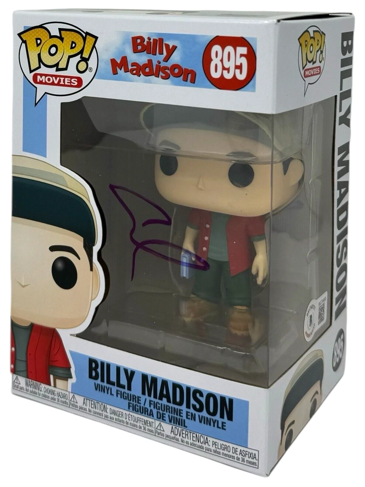 Adam Sandler Signed Billy Madison Funko Pop #895 Autograph Beckett COA