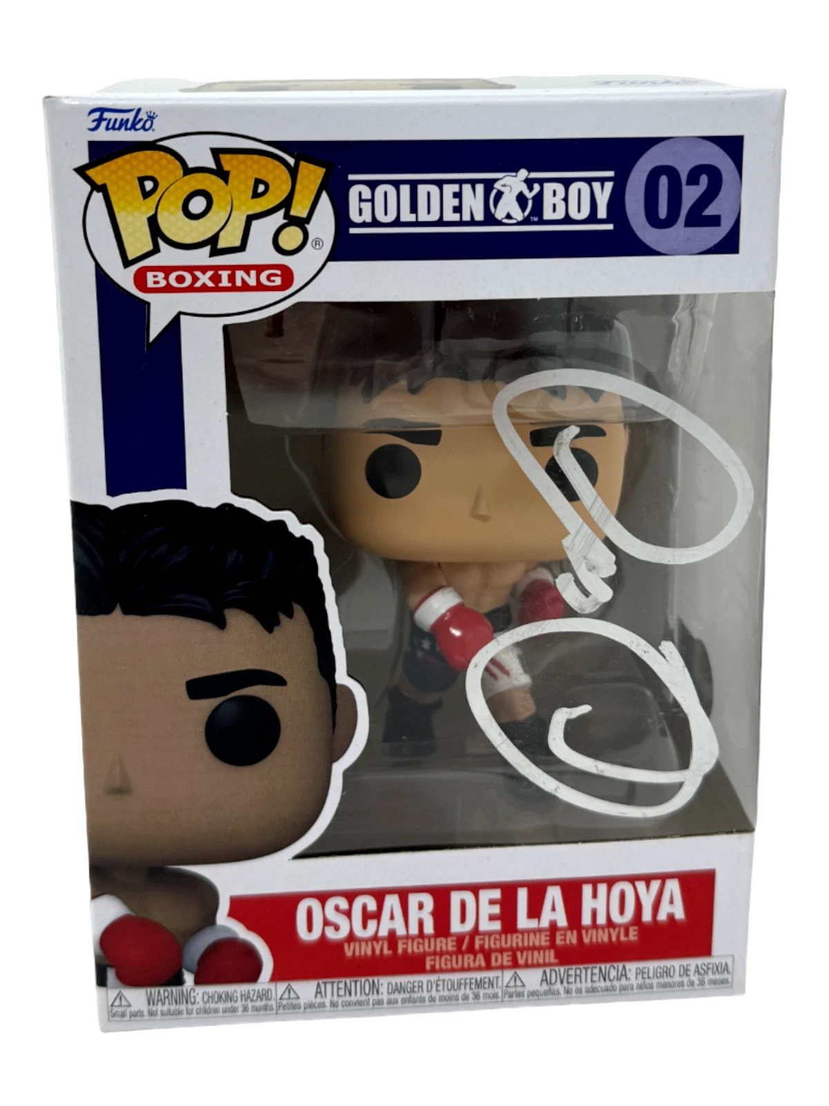 Oscar De La Hoya Signed Autograph Funko Pop Boxing #02 Golden Boy Beckett COA