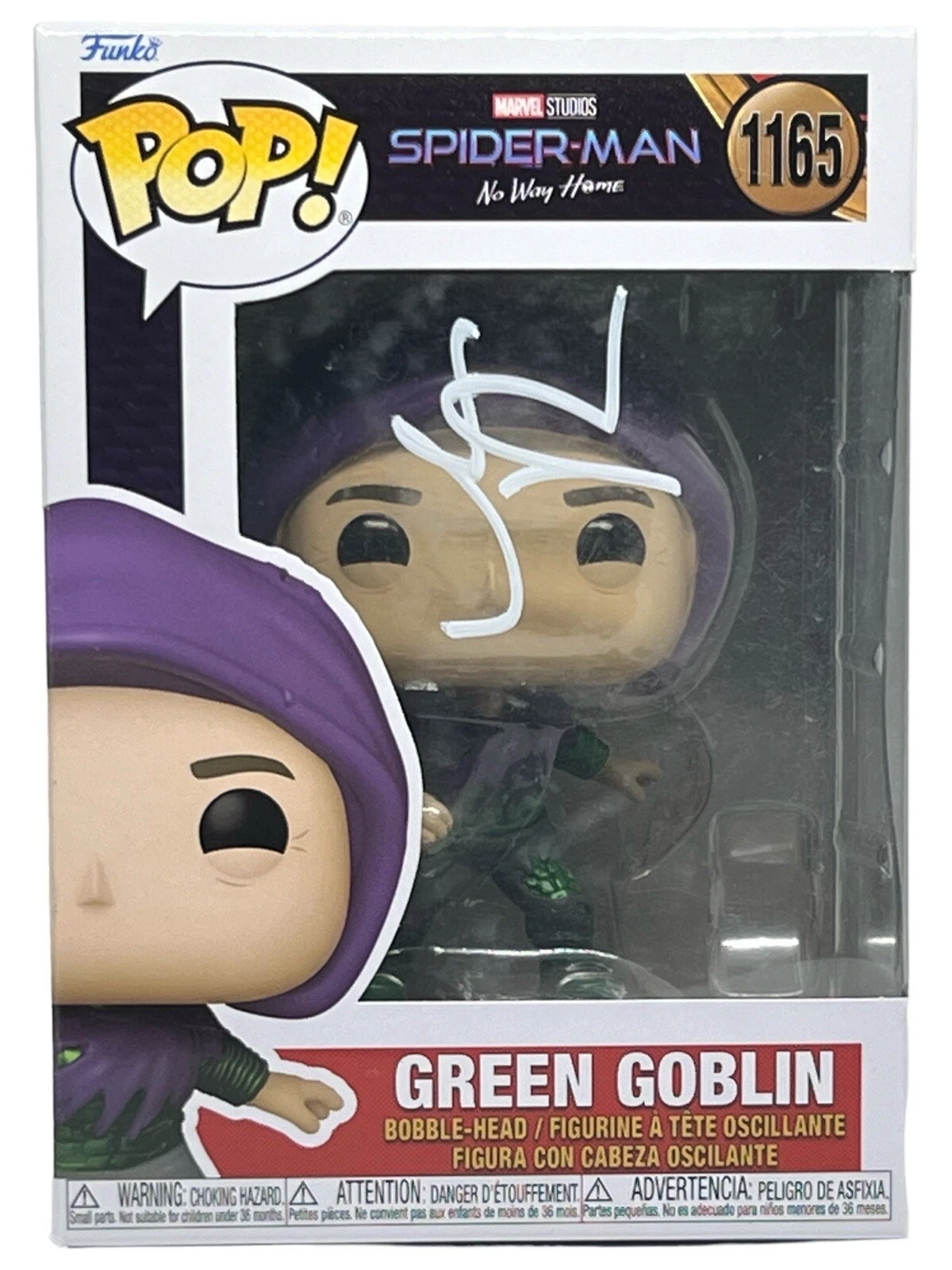 WILLEM DAFOE SIGNED FUNKO POP SPIDER-MAN GREEN GOBLIN MARVEL AUTOGRAPH BECKETT COLLECTIBLE MEMORABILIA