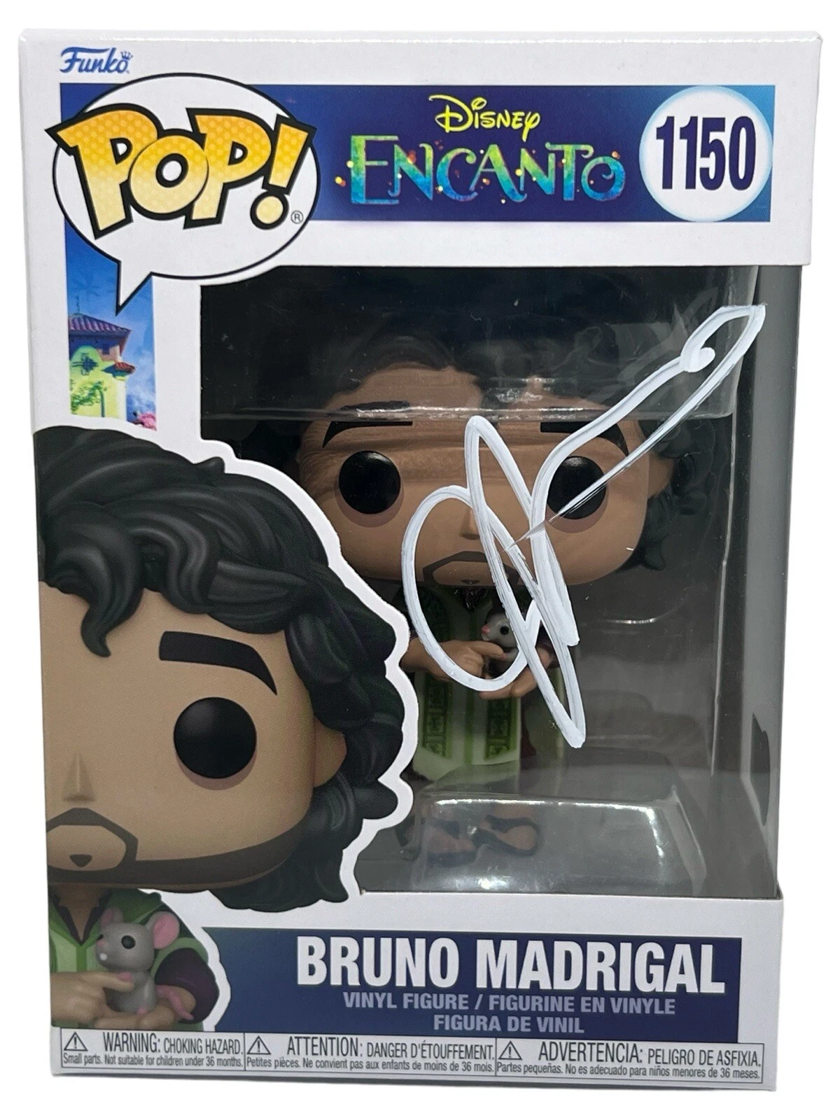 John Leguizamo Signed Funko Pop Encanto Bruno Madrigal Autograph Disney BAS COA