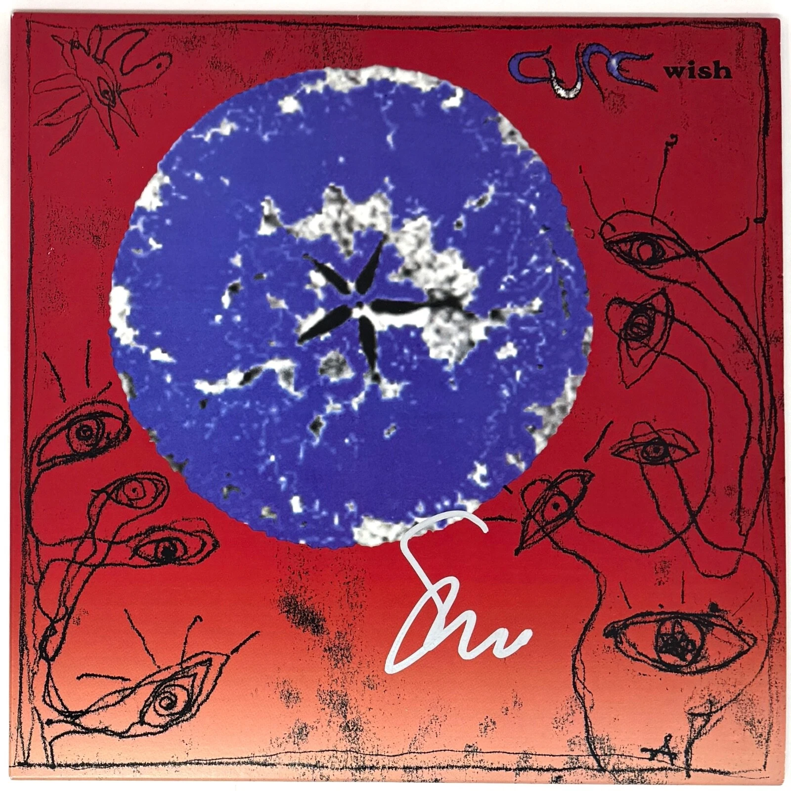 Simon Gallup The Cure Signed Wish Vinyl Record LP Album Autograph Beckett COA