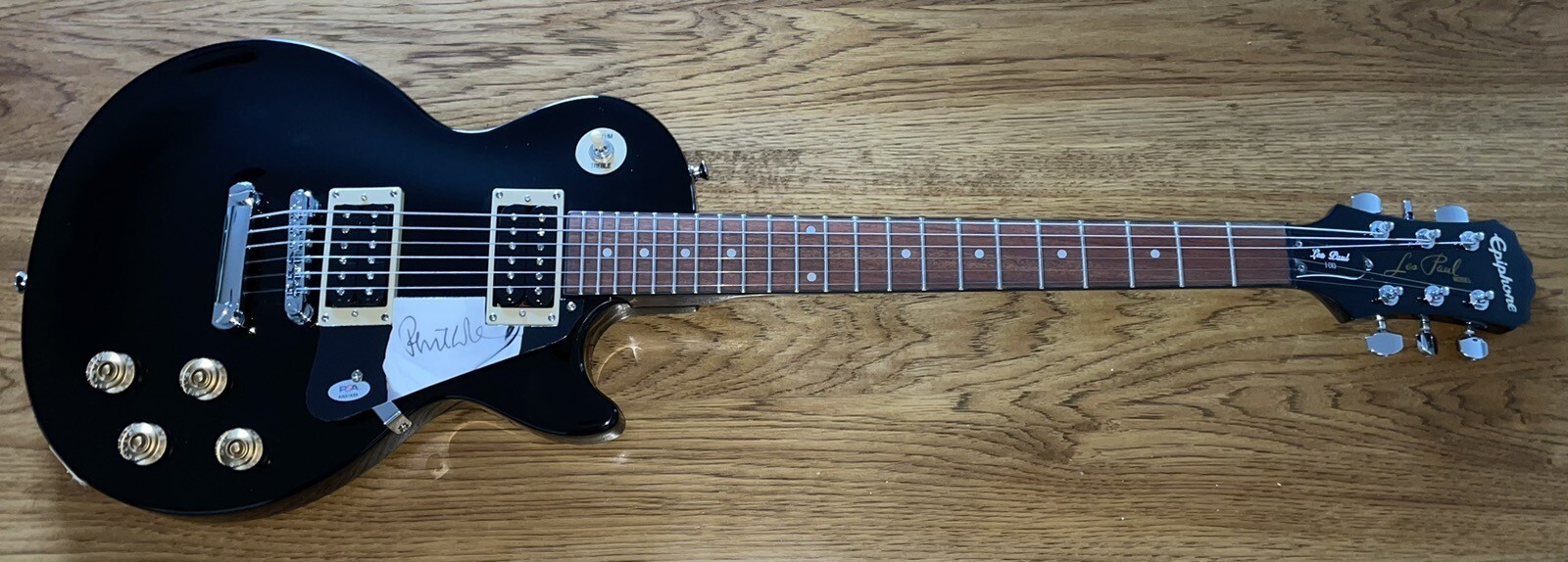 Phil Collins Autographed Genesis Les Paul Epiphone Electric Guitar PSA/DNA