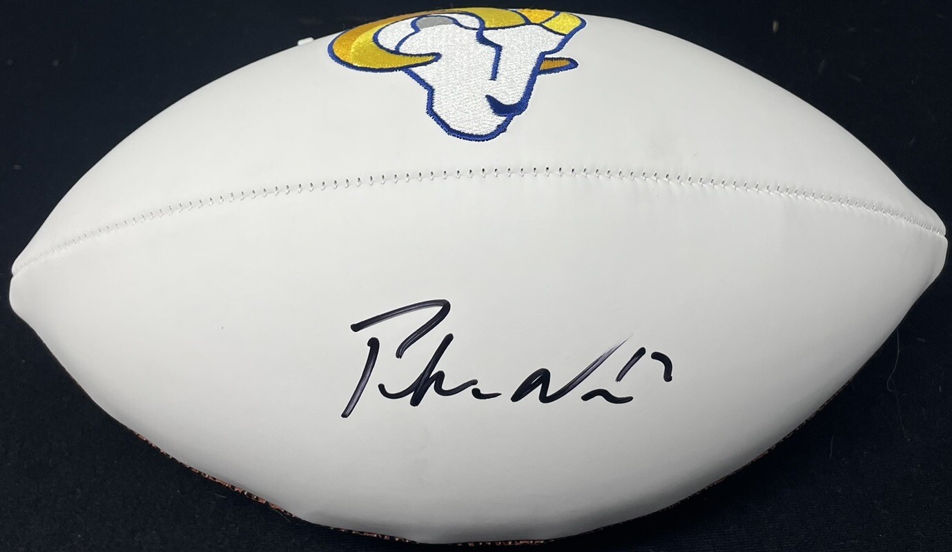 PSA/DNA Rams Puka Nacua Signed Autographed Authentic Full Size Football Helmet