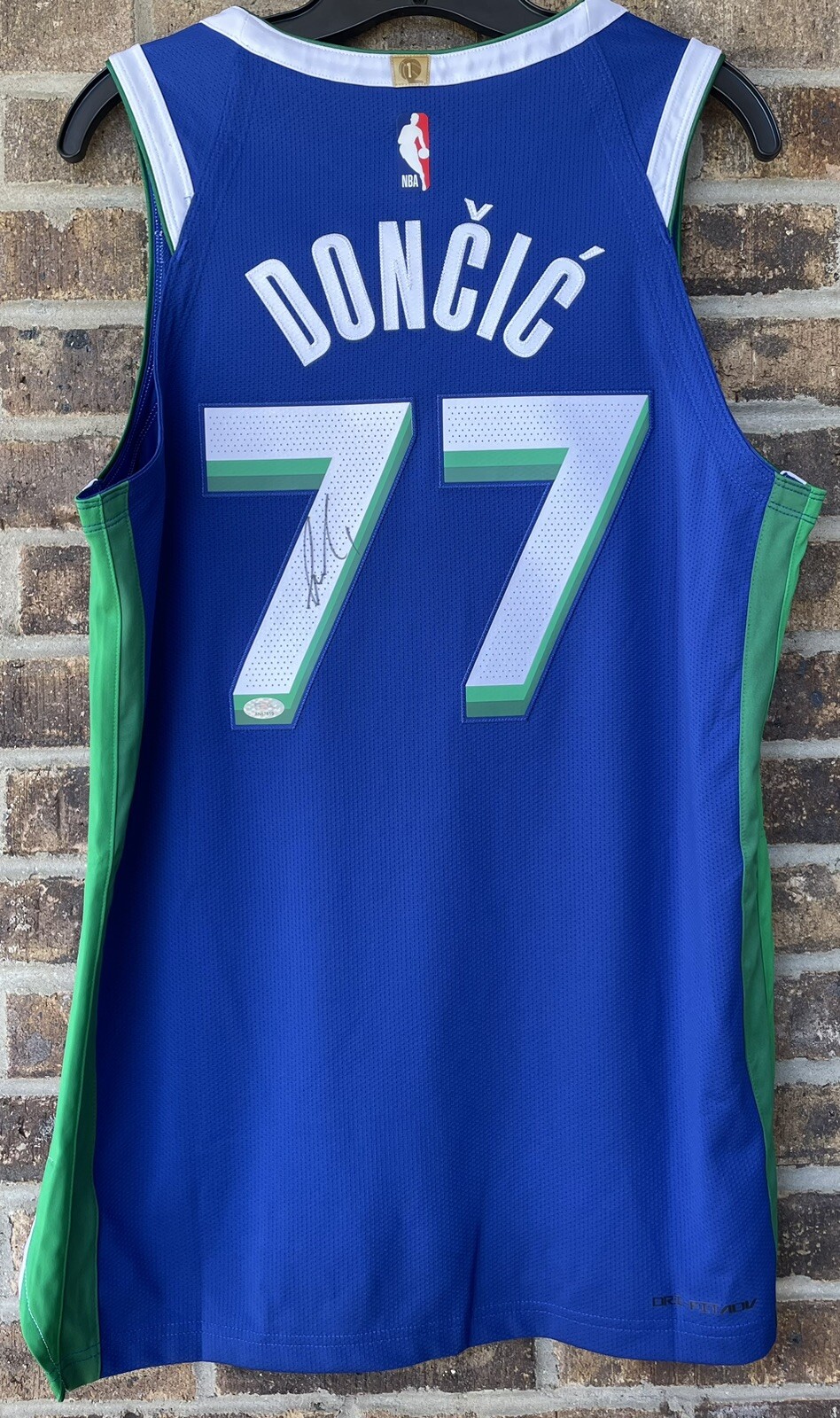 PSA/DNA Luka Doncic Autographed City Edition On Court ADV Authentic Jersey Auto