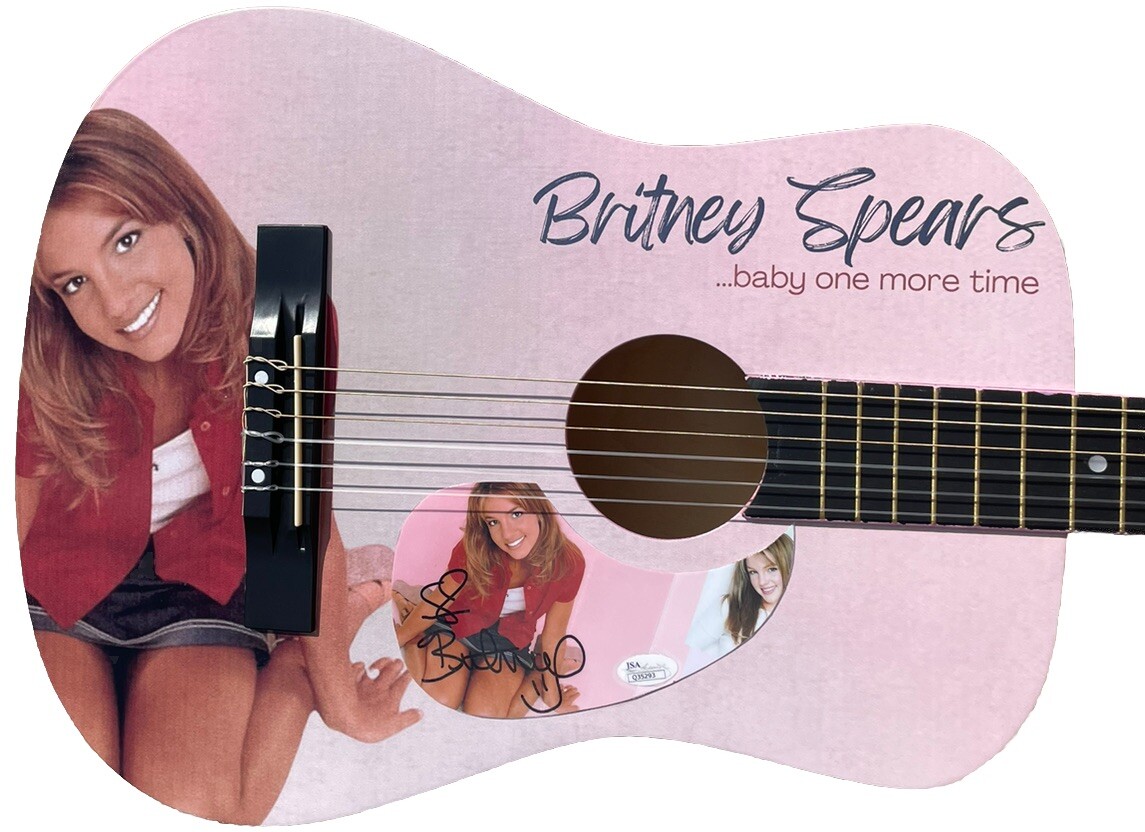 JSA Britney Spears Signed Custom Graphics 