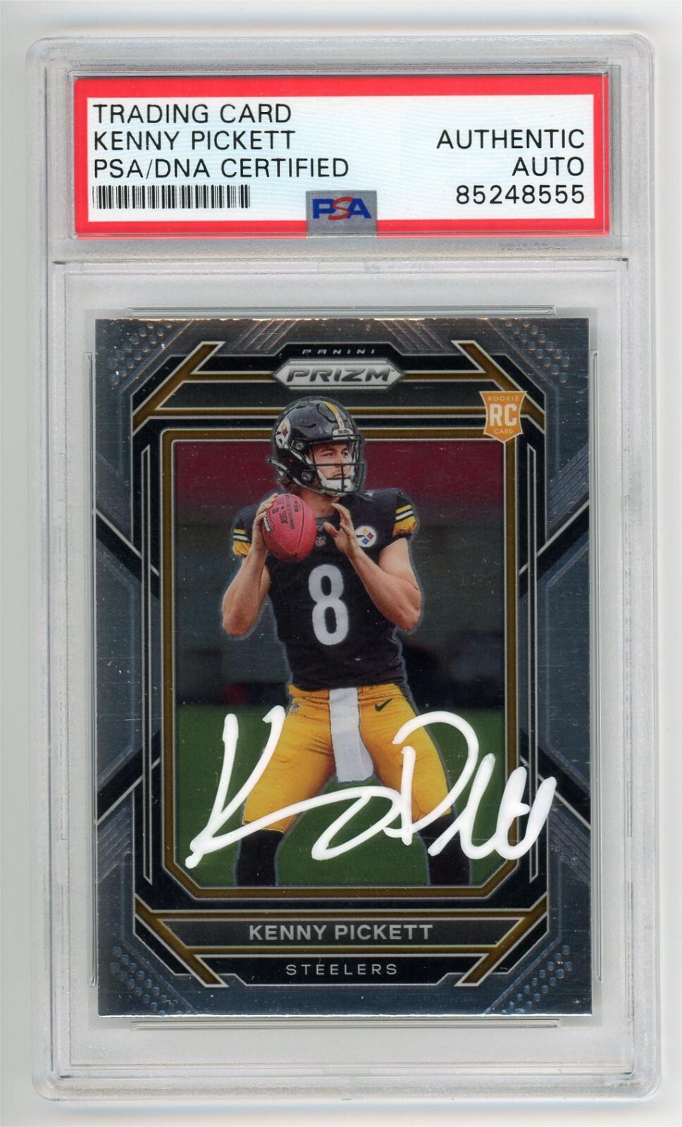 2022 Panini Prizm #301 Kenny Pickett Signed Prizm PSA/DNA Rookie Auto RC