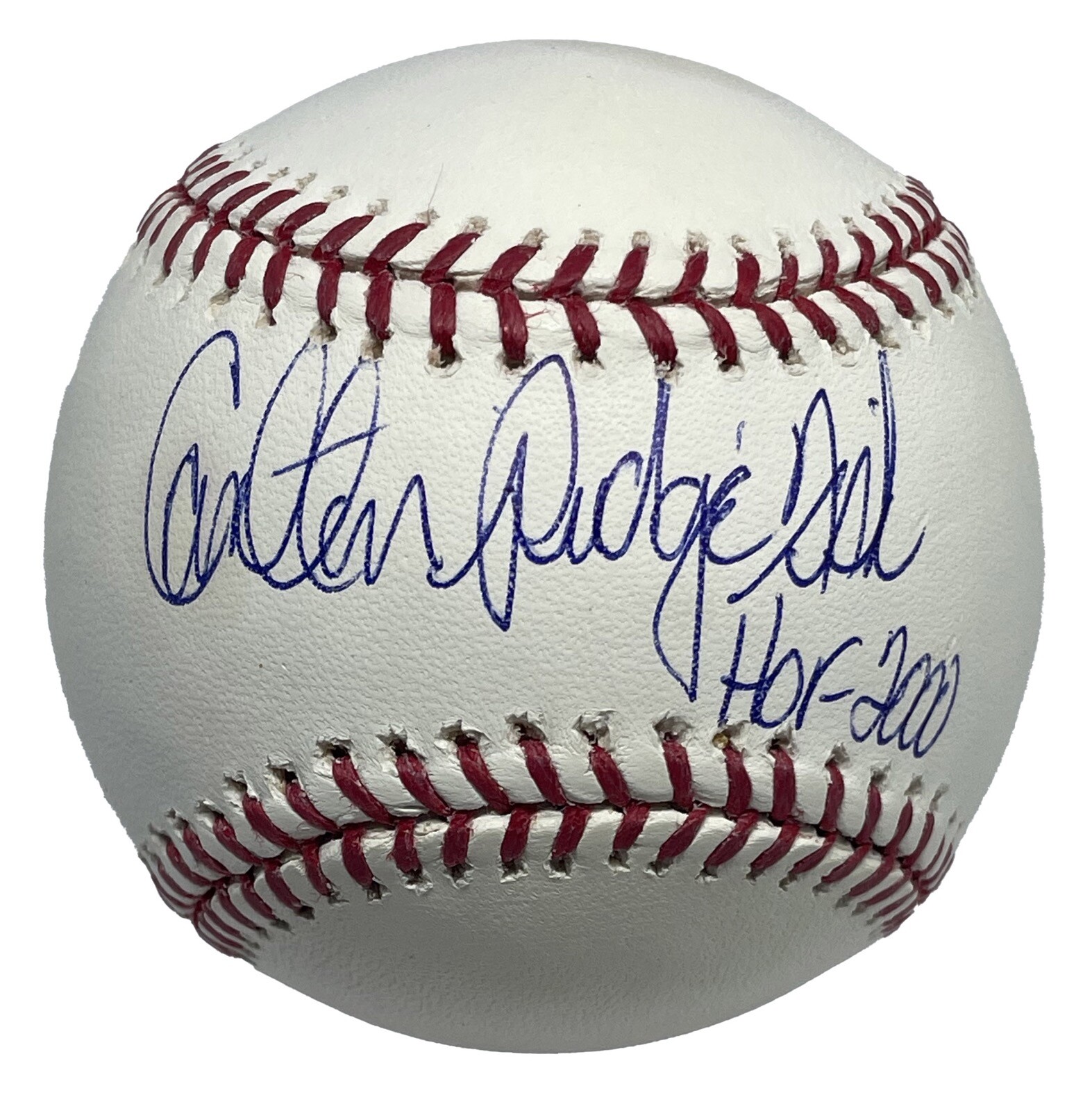 Carlton Fisk Signed MLB Baseball JSA W1313451 w/ Pudge & HOF 2000 Inscriptions