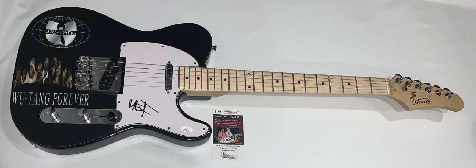 METHOD MAN SIGNED CUSTOM ELECTRIC GUITAR WU TANG CLAN WU TANG FOREVER JSA COA