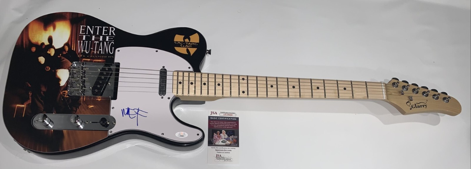 METHOD MAN SIGNED CUSTOM ELECTRIC GUITAR ENTER THE WU-TANG 36 CHAMBERS JSA COA