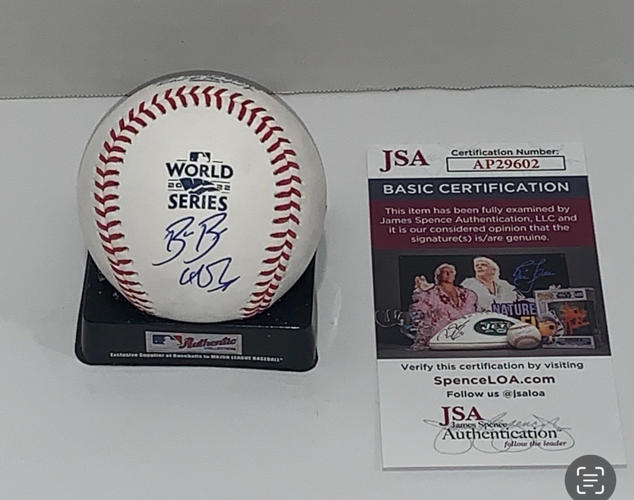 BUN B SIGNED 2022 WORLD SERIES BASEBALL HOUSTON ASTROS UGK JSA COA