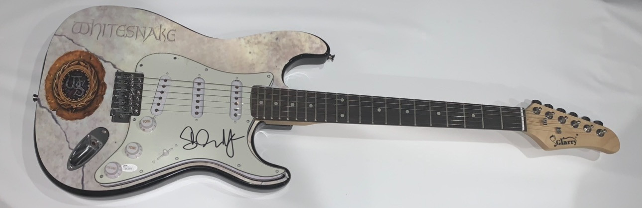DAVID COVERDALE SIGNED CUSTOM ELECTRIC GUITAR WHITESNAKE JSA COA