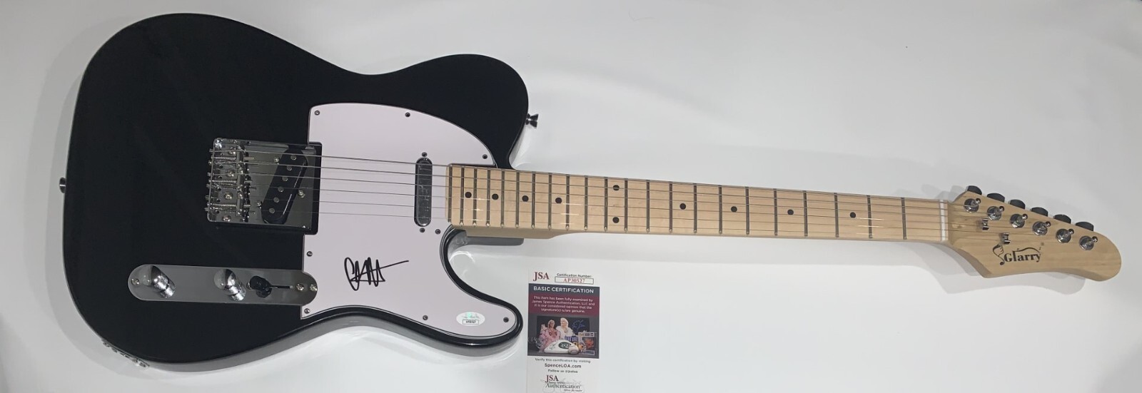 MATT SKIBA SIGNED BLACK ELECTRIC GUITAR ALKALINE TRIO BLINK 182 JSA COA