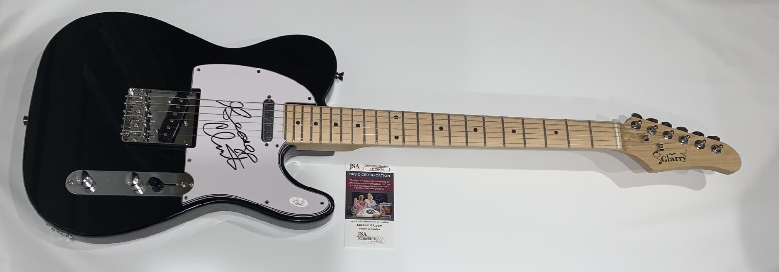 GEORGE CLINTON SIGNED SUNBURST ELECTRIC GUITAR ATOMIC DOG LEGEND PROOF JSA COA