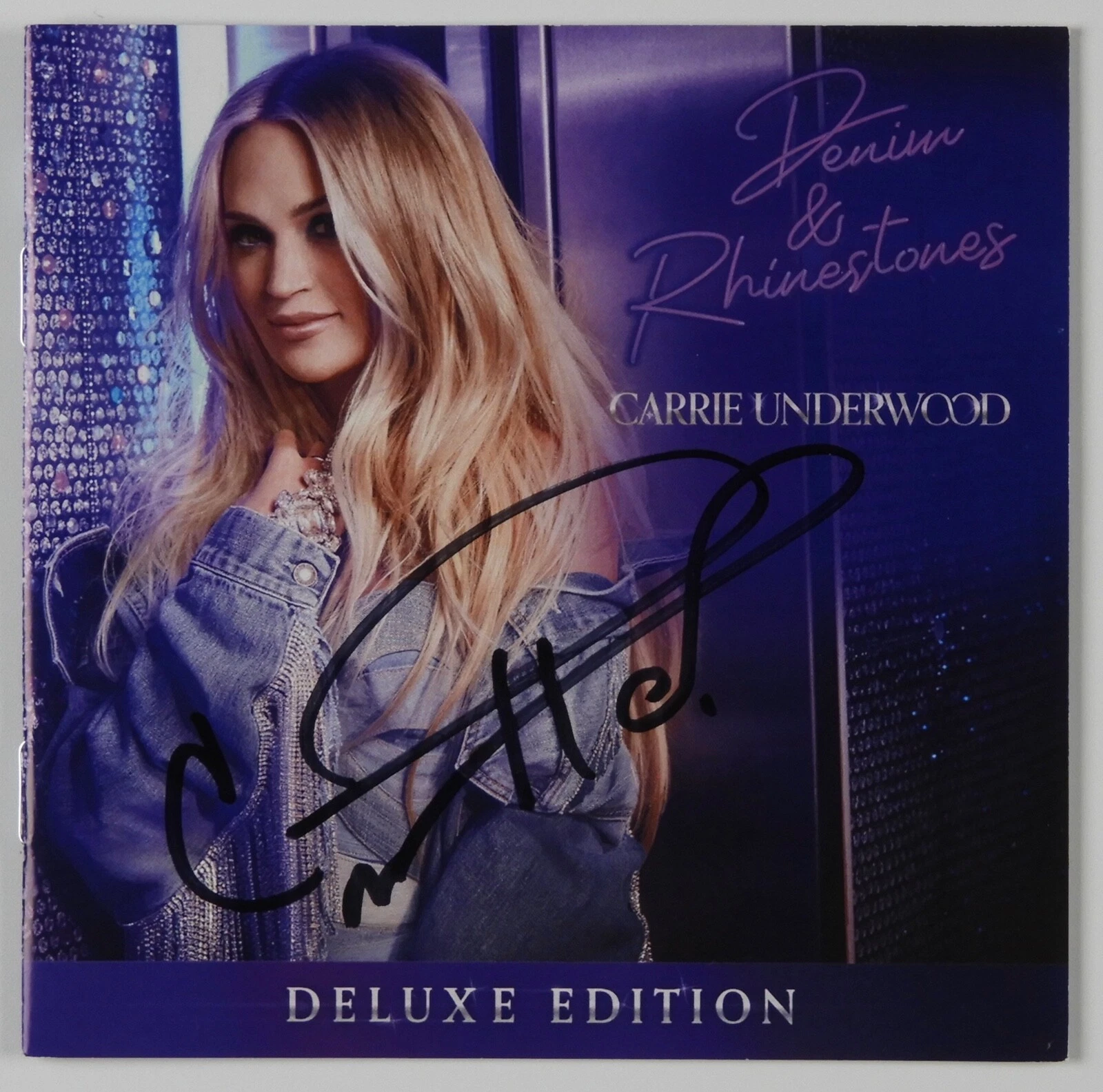 Carrie Underwood JSA signed autograph CD Booklet Denim & Rhinestones