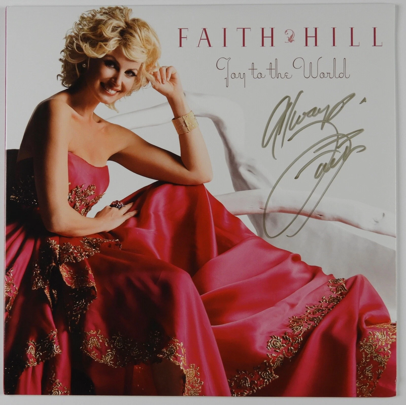Faith Hill JSA Signed Autograph Record Vinyl Joy To The World Colored Vinyl