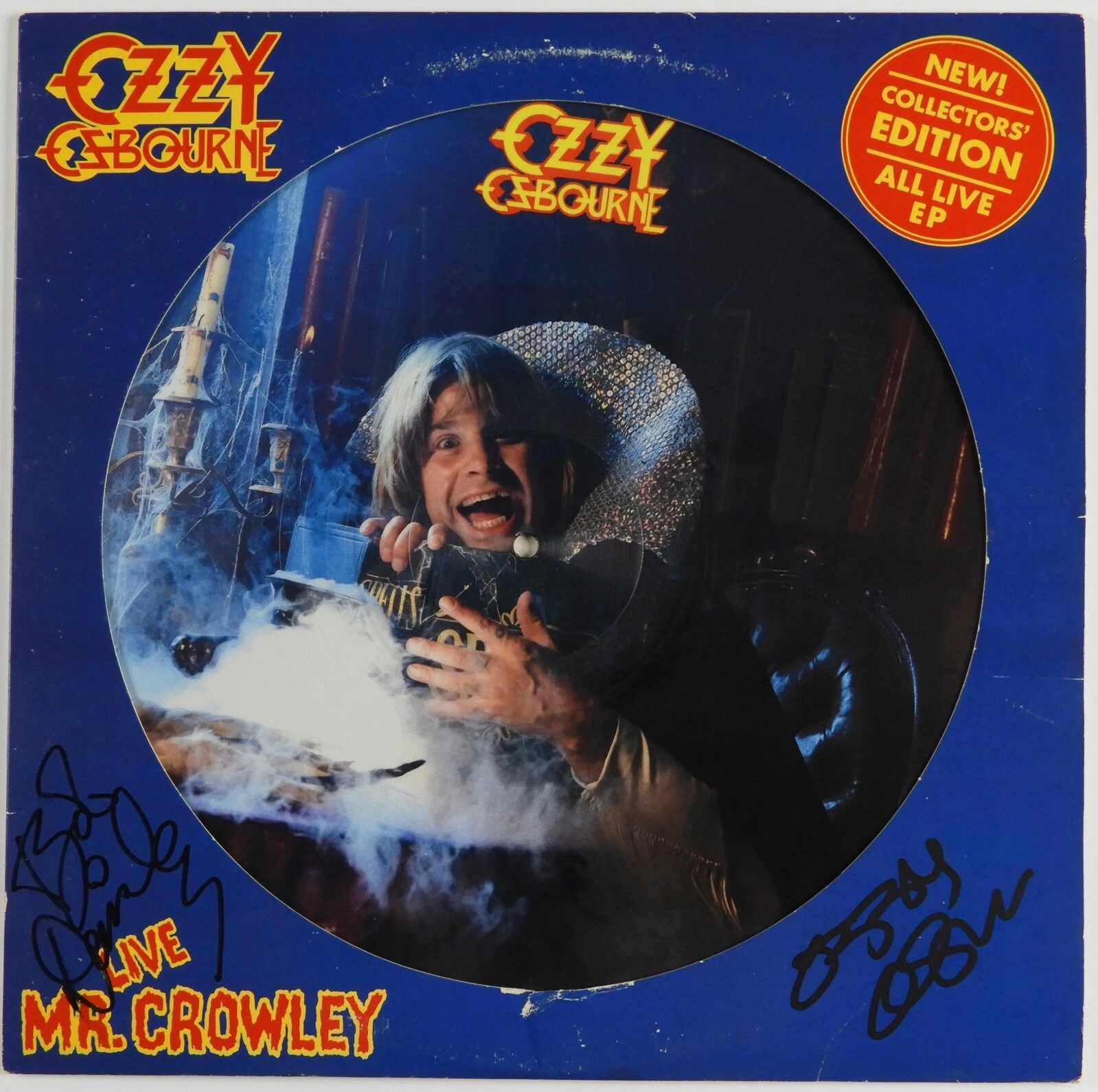 Ozzy Osbourne JSA Autograph Signed Bob Daisley Live Mr. Crowley Vinyl Record