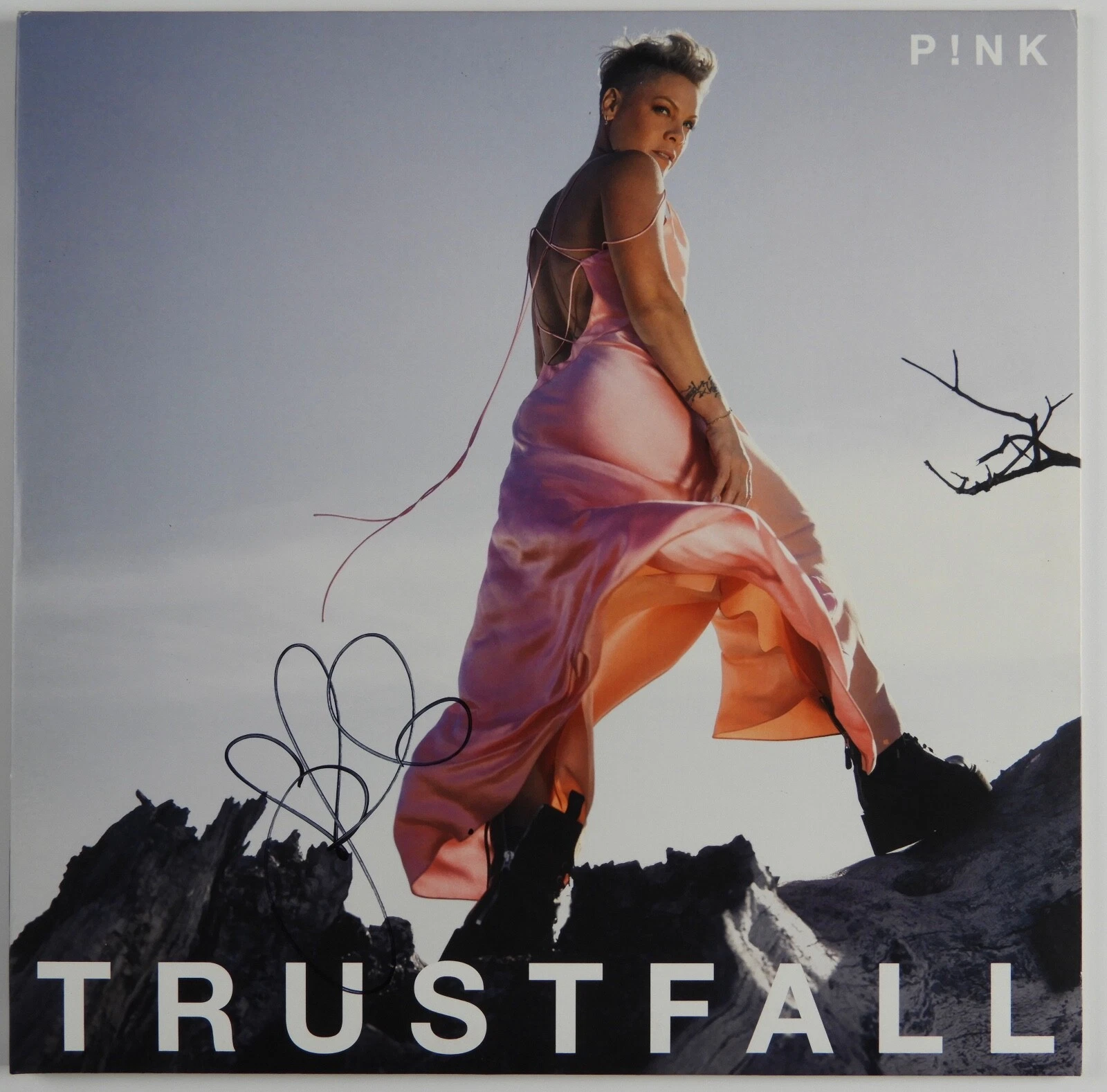 P!NK JSA Signed Autograph Record Album Vinyl Trustfall PINK
