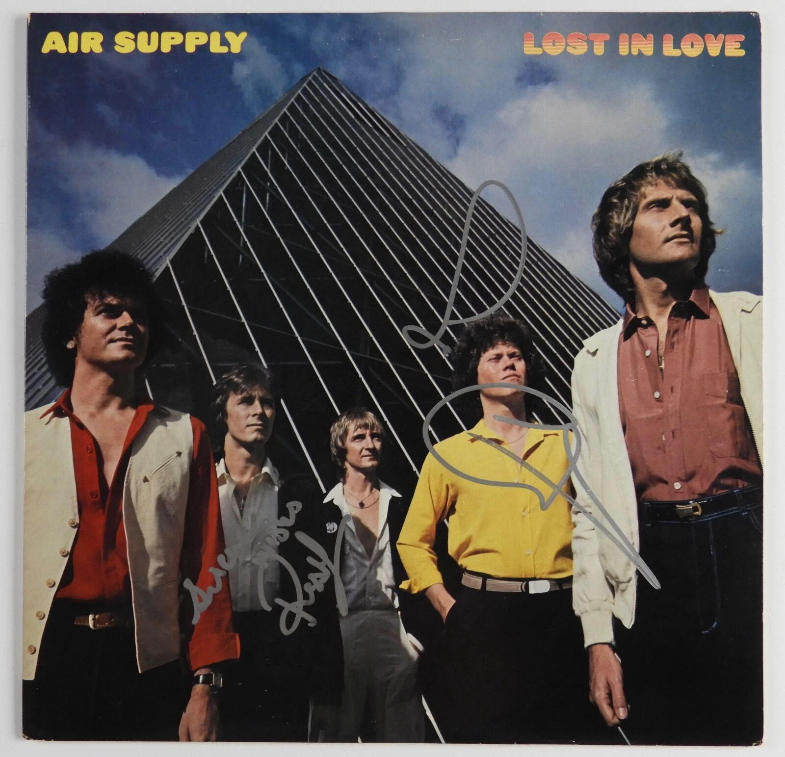 Air Supply JSA Signed Autograph Record Vinyl Graham Russell Hitchock