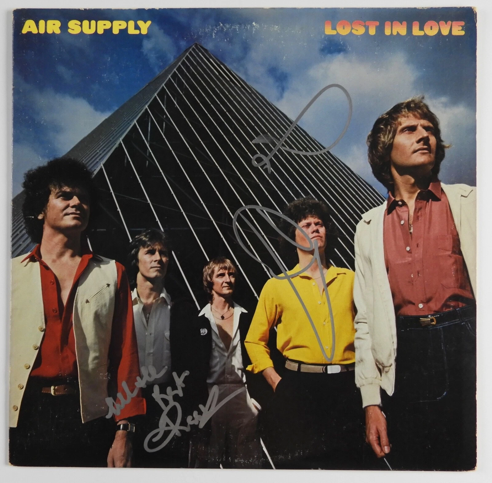 Air Supply JSA Signed Autograph Record Vinyl Graham Russell Hitchock
