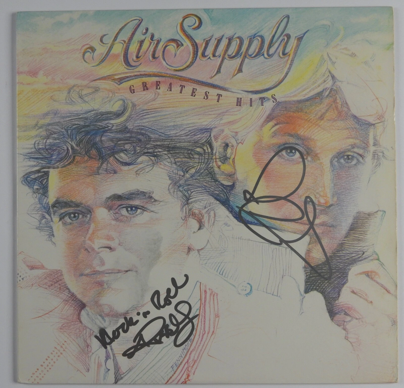 Air Supply JSA Signed Autograph Record Vinyl Graham Russell Hitchock